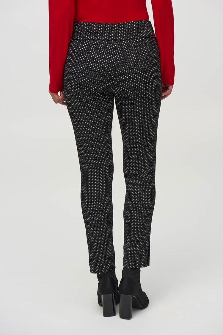 Jacquard Abstract Print Pull-On Pants Product Image