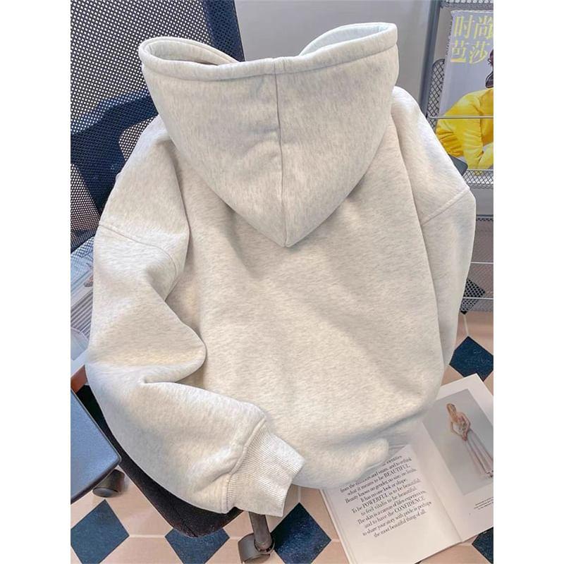 Cartoon Print Drawstring Hoodie Product Image