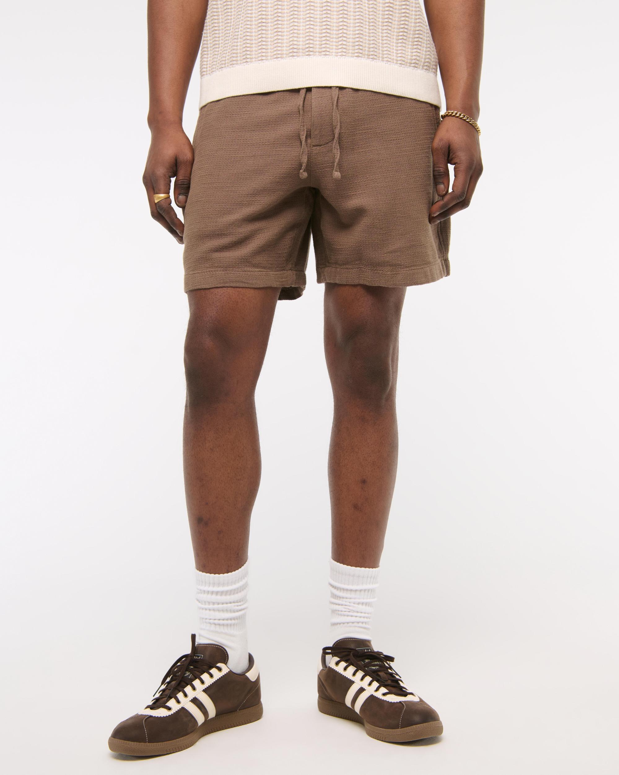 Cotton Texture Pull-On Short Product Image