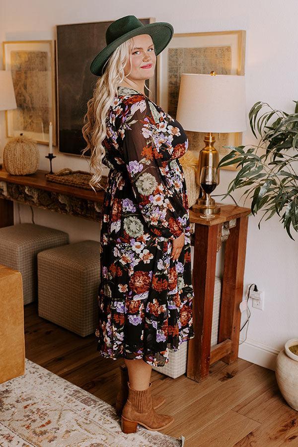 Vineyard Stroll Floral Midi Curves Product Image