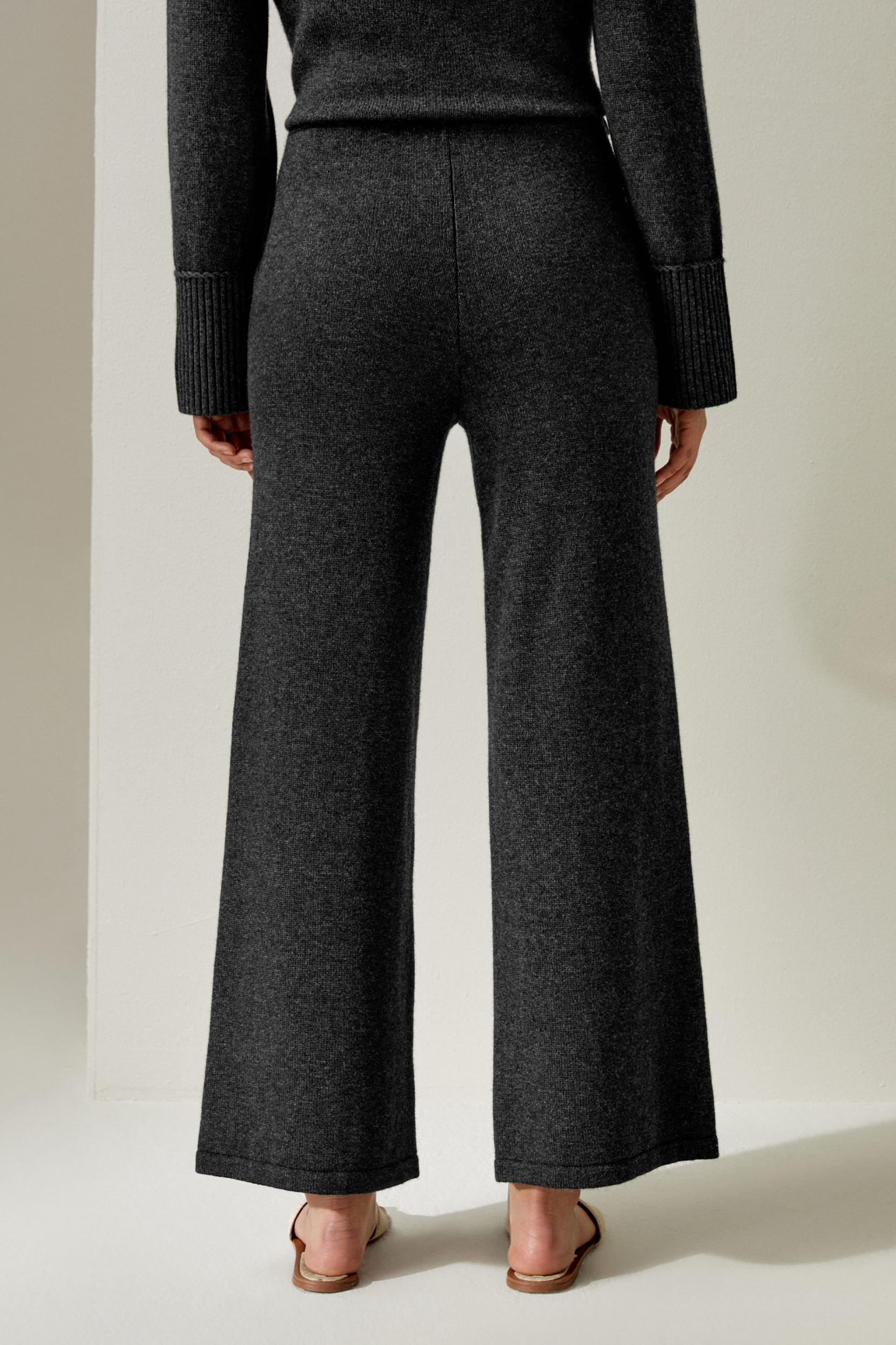 Merino Wool Jersey Wide-Leg Pants Product Image
