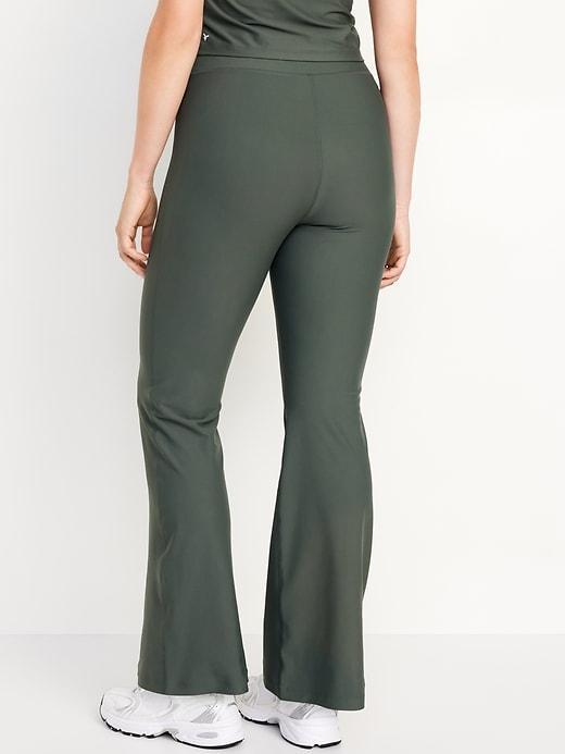 Extra High-Waisted PowerSoft Rib Flare Leggings Product Image