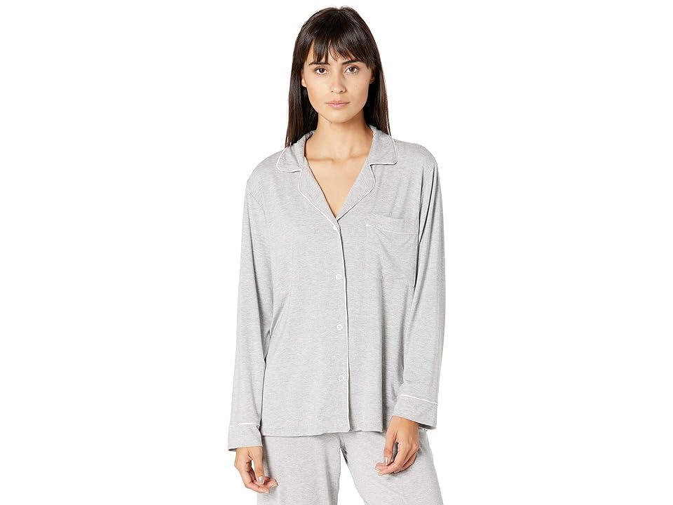 Eberjey Gisele Long Pj Set Forest Green/Ivory XS Product Image