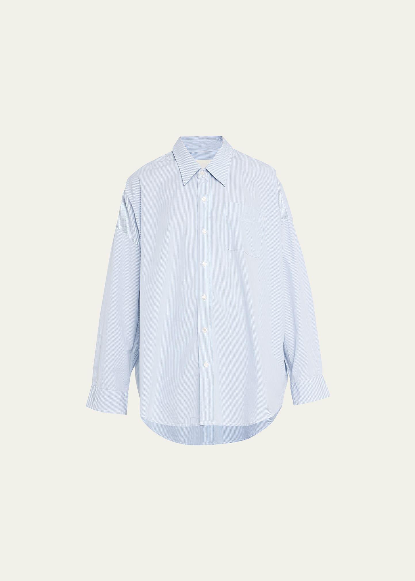 Womens Drop Neck Oxford Shirt Product Image