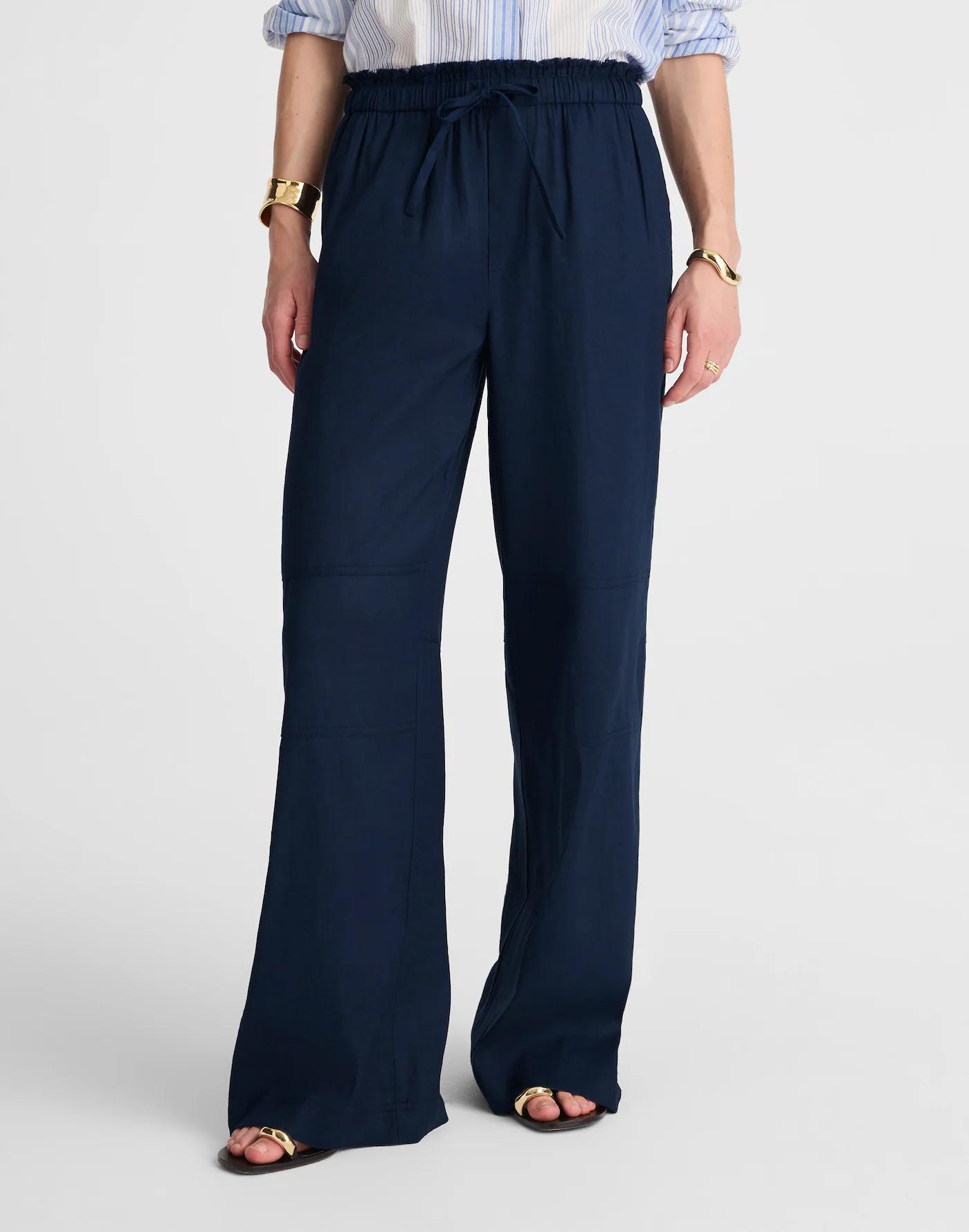 Raw-Edge Drawstring Pant Product Image