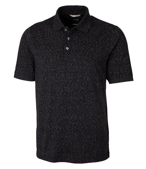 Cutter & Buck Big & Tall Advantage Tri-Blend Space Dye Performance Stretch Short-Sleeve Polo Shirt Product Image