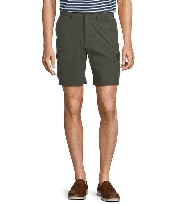 Roundtree & Yorke Big & Tall Performance Classic Fit Flat Front 11#double; Cargo Shorts Product Image