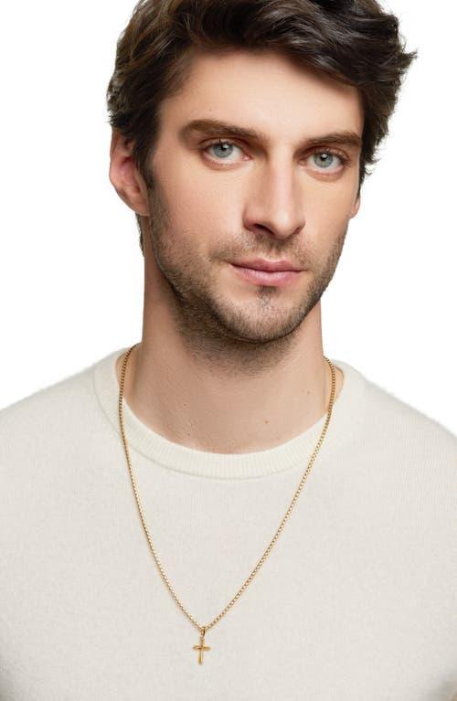 Mens Roman Cross Pendant in 18K Gold, 19mm Product Image