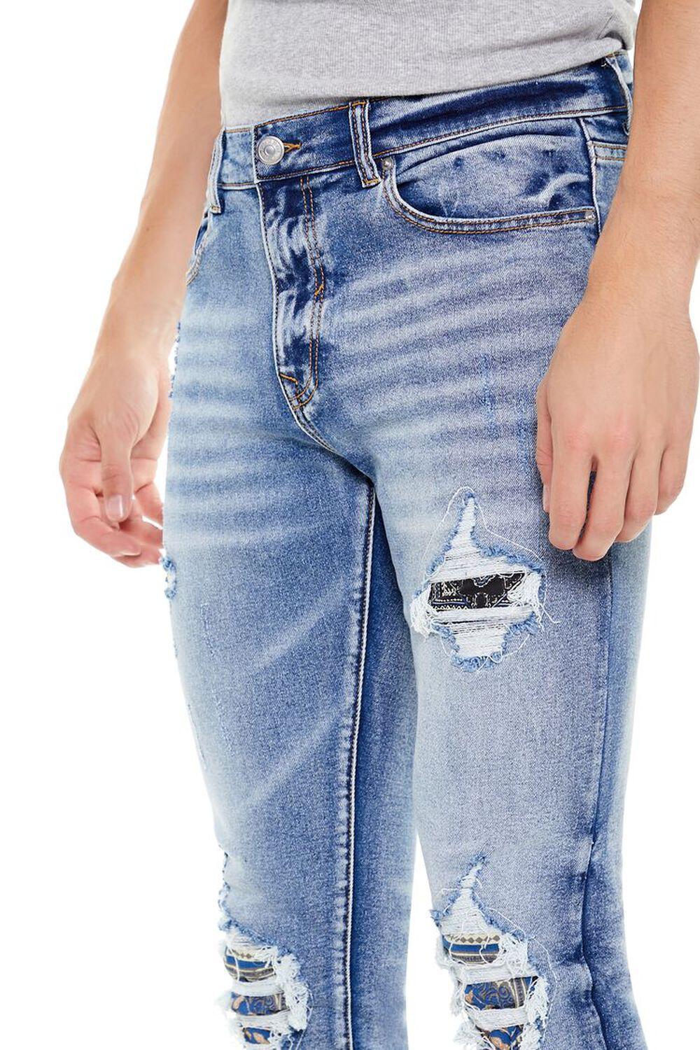 Distressed Acid Wash Skinny Jeans | Forever 21 Product Image