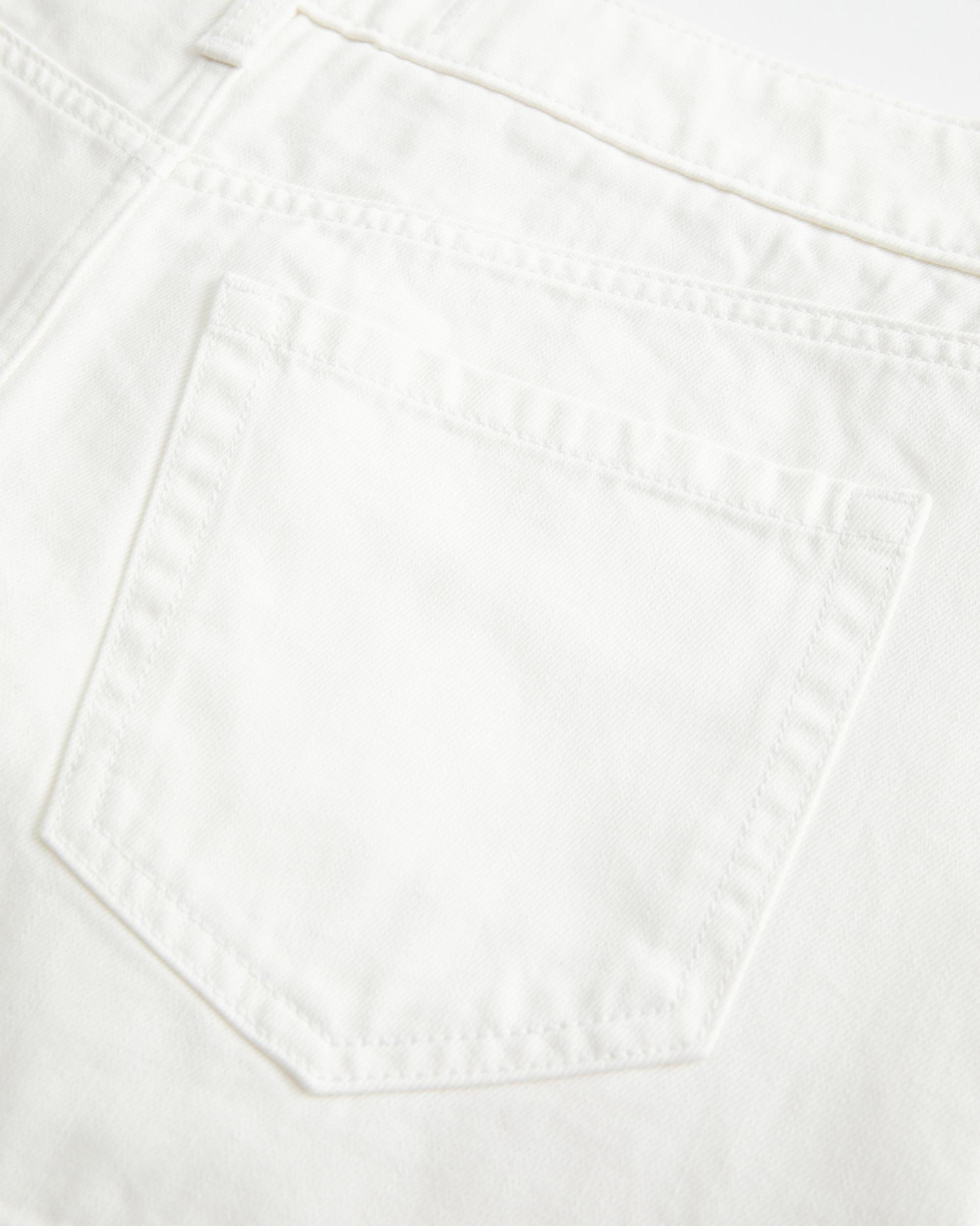 Low-Rise Light Wash Denim Mini Skort Product Image