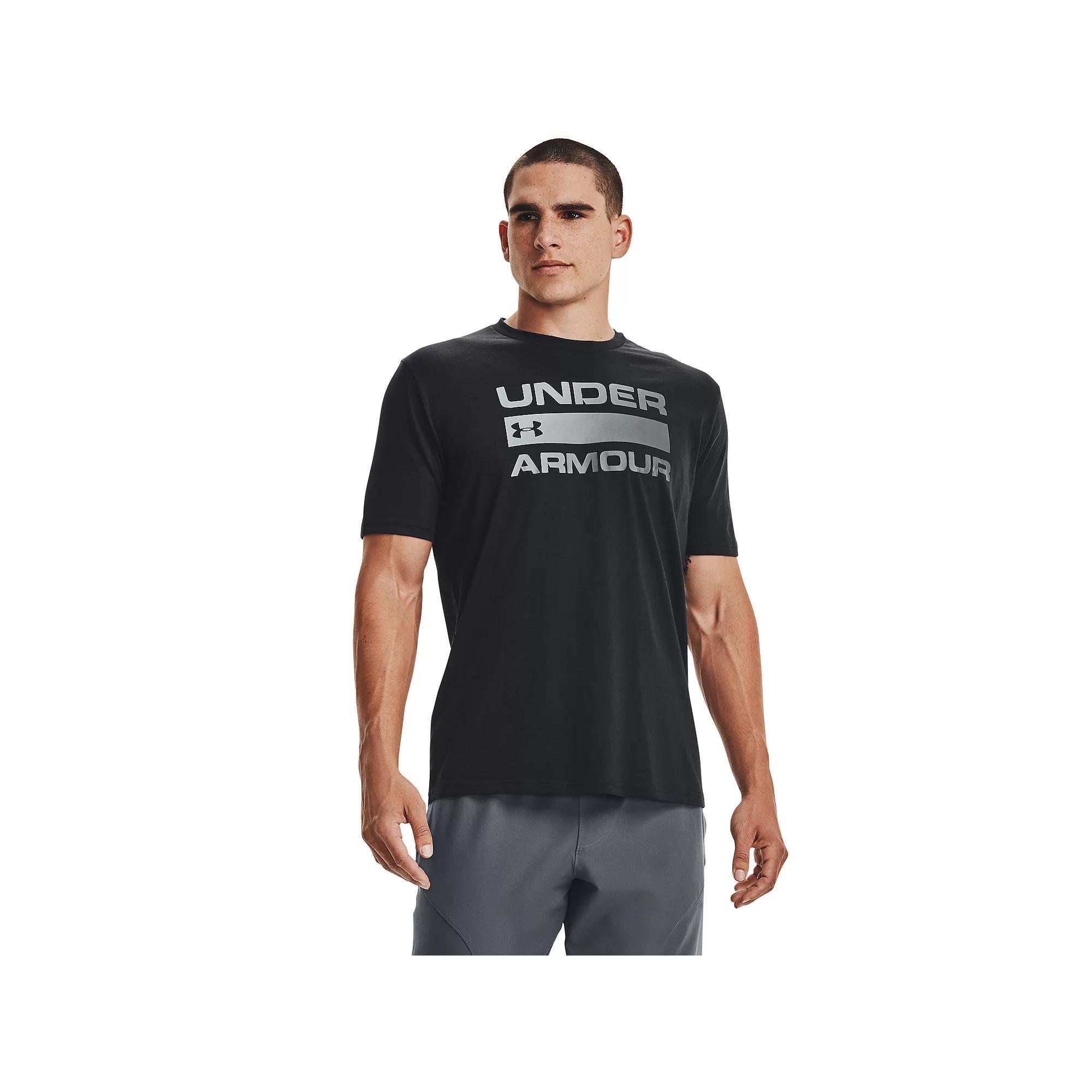 Big & Tall Under Armour Team Issue Logo Tee, Men's, Size: 3XL, Dark Black Product Image