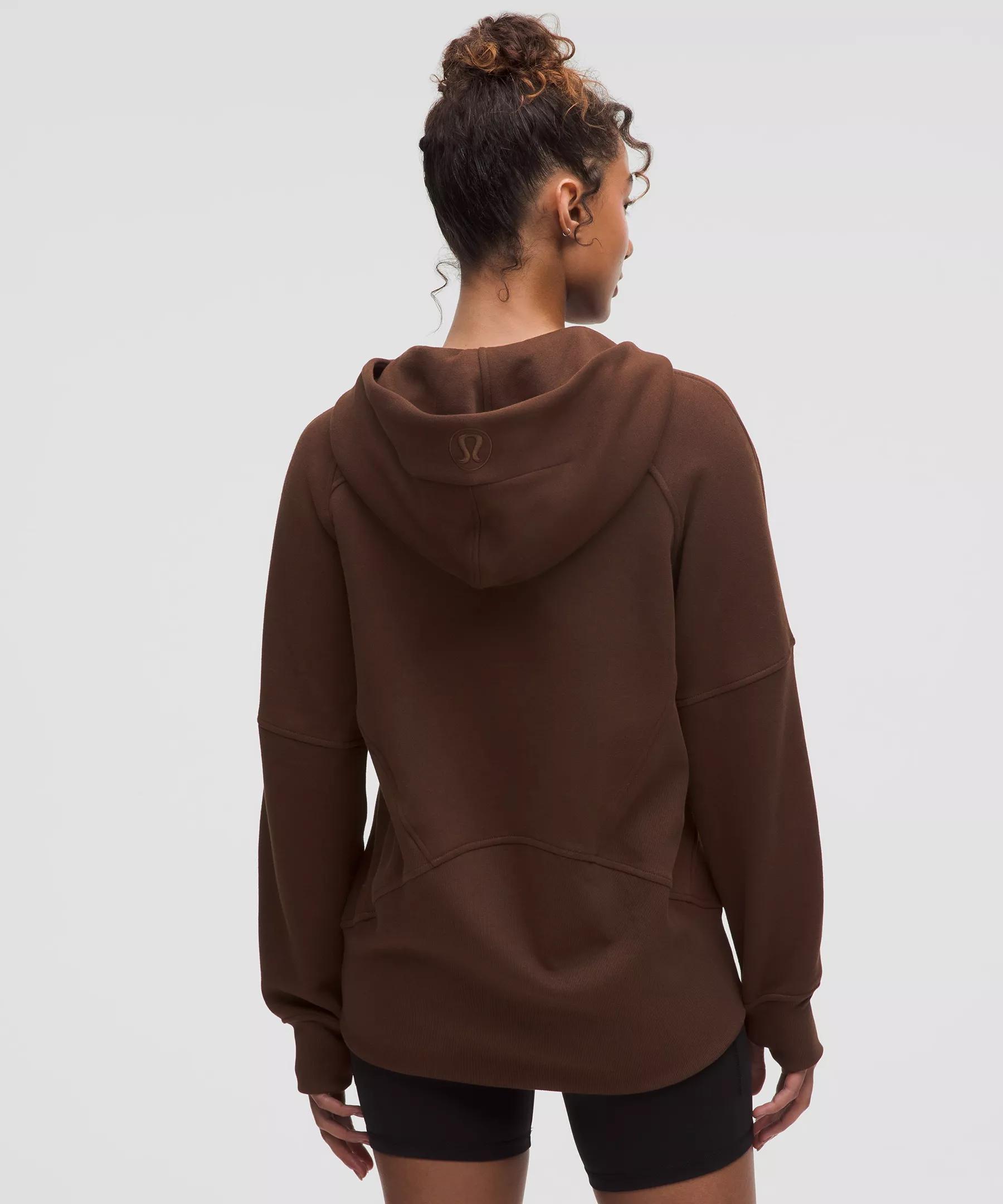Scuba Oversized Half-Zip Long Hoodie Product Image