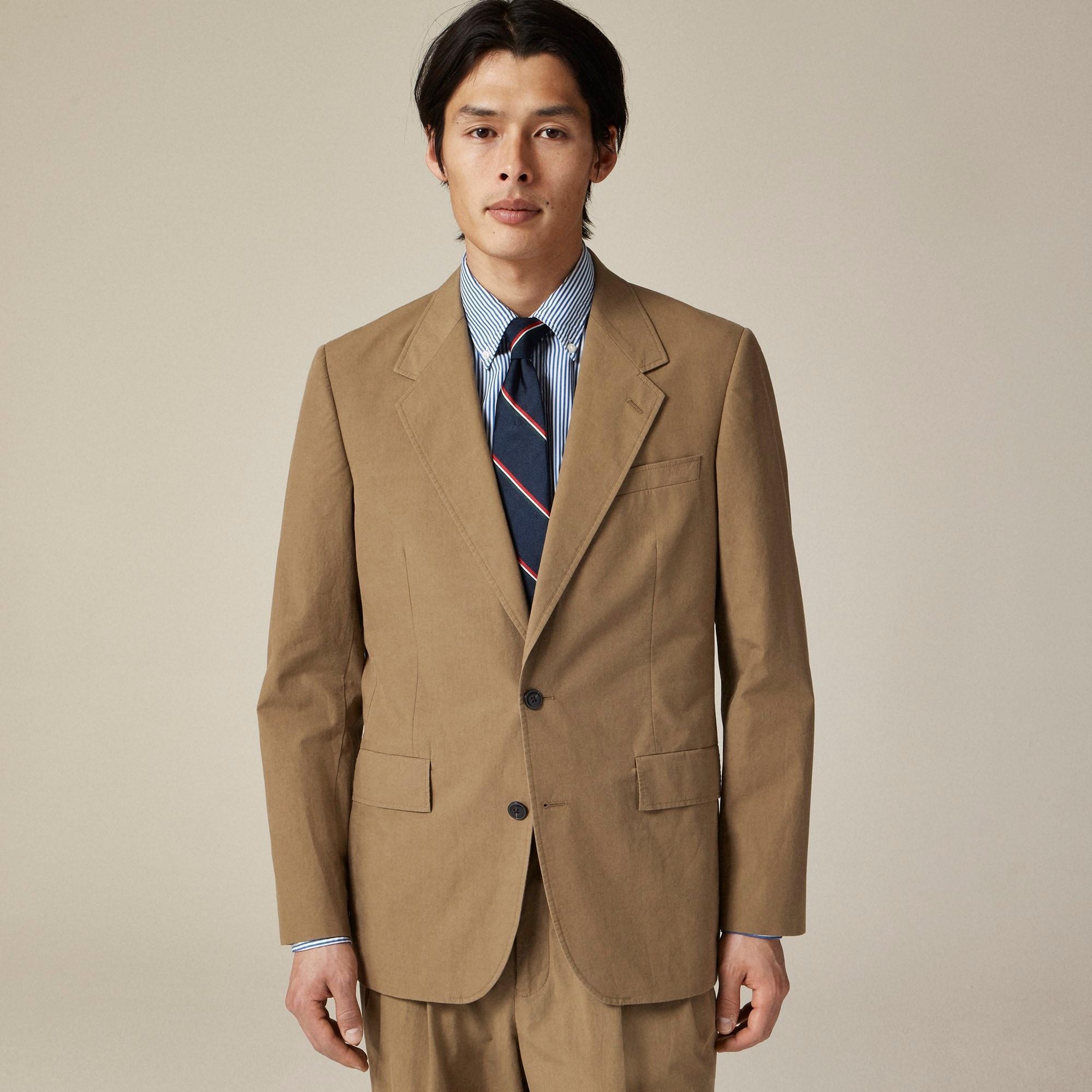 Relaxed-fit suit jacket in cotton poplin Product Image