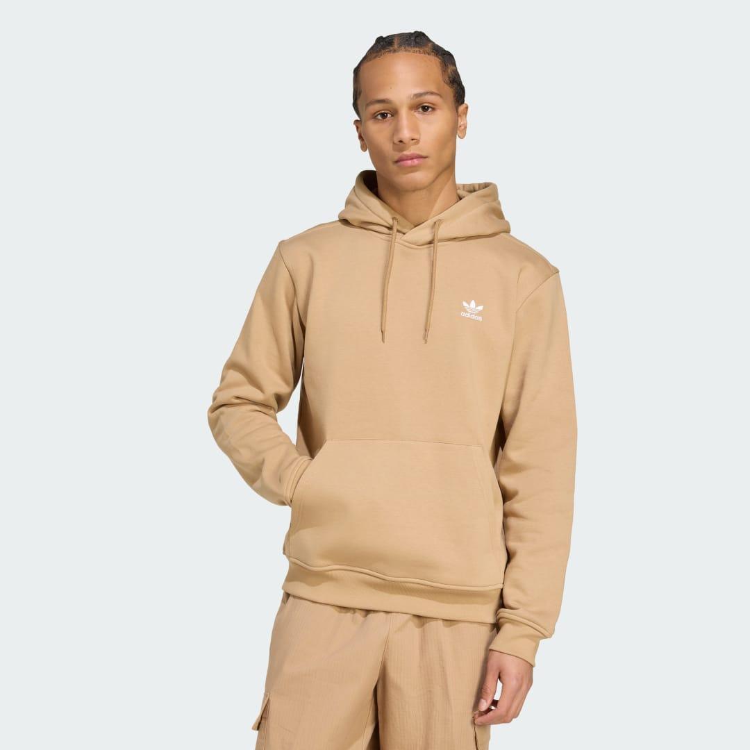 adidas Trefoil Essentials Hoodie Ash Blue S Mens Product Image