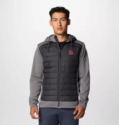Men's Columbia  Charcoal/Gray Ohio State Buckeyes Out-Shield Hybrid Full-Zip Hoodie Jacket, Size: Medium Product Image