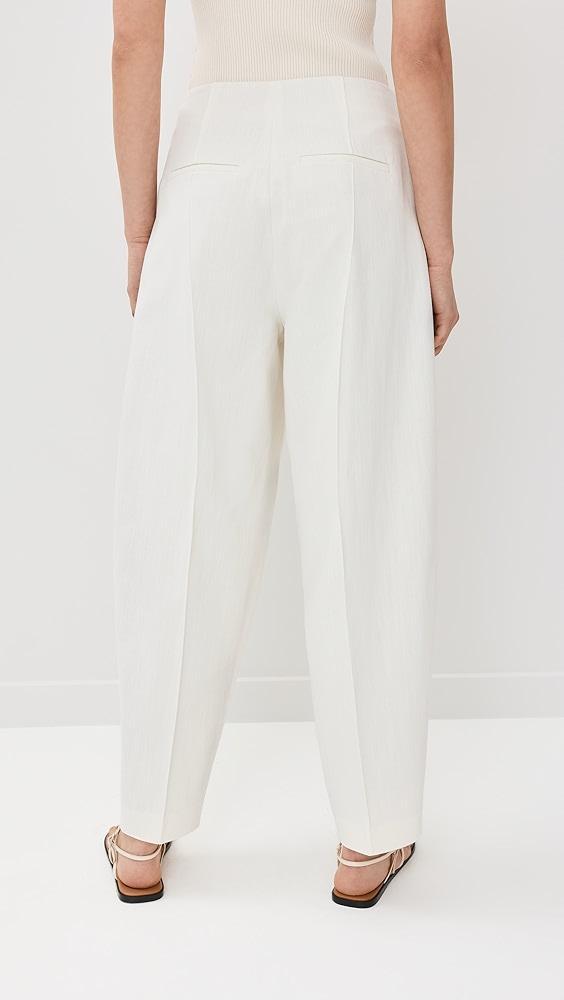 Róhe Barrel Leg Cotton Trousers | Shopbop Product Image