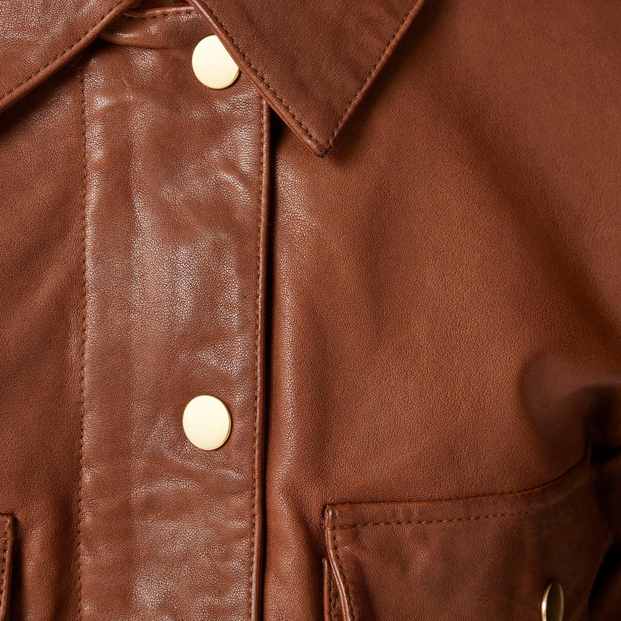 Collection leather shirt-jacket Product Image