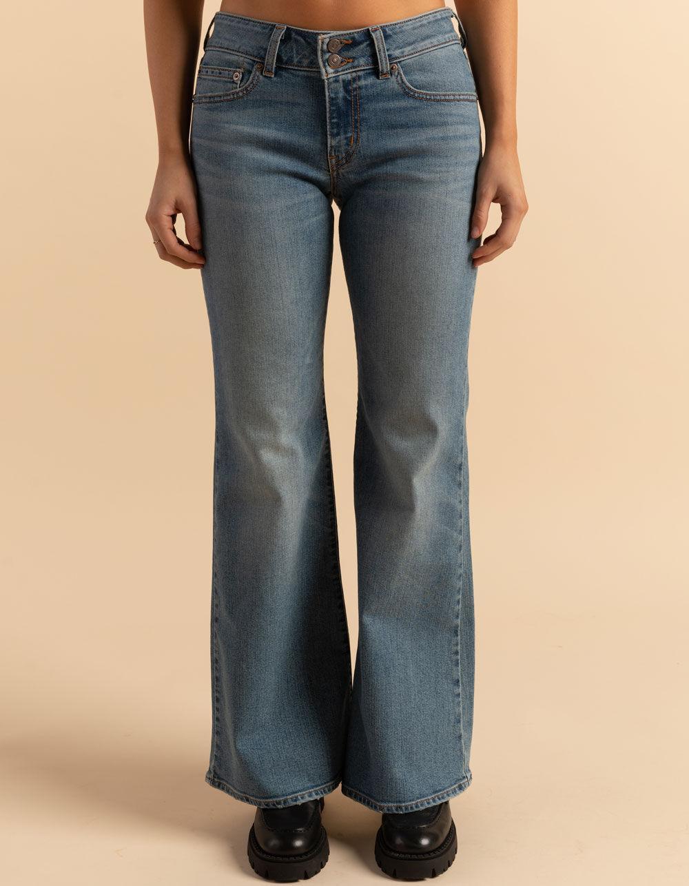 LEVI'S Superlow Flare Womens Jeans - The Big Idea - LT BLAST Product Image