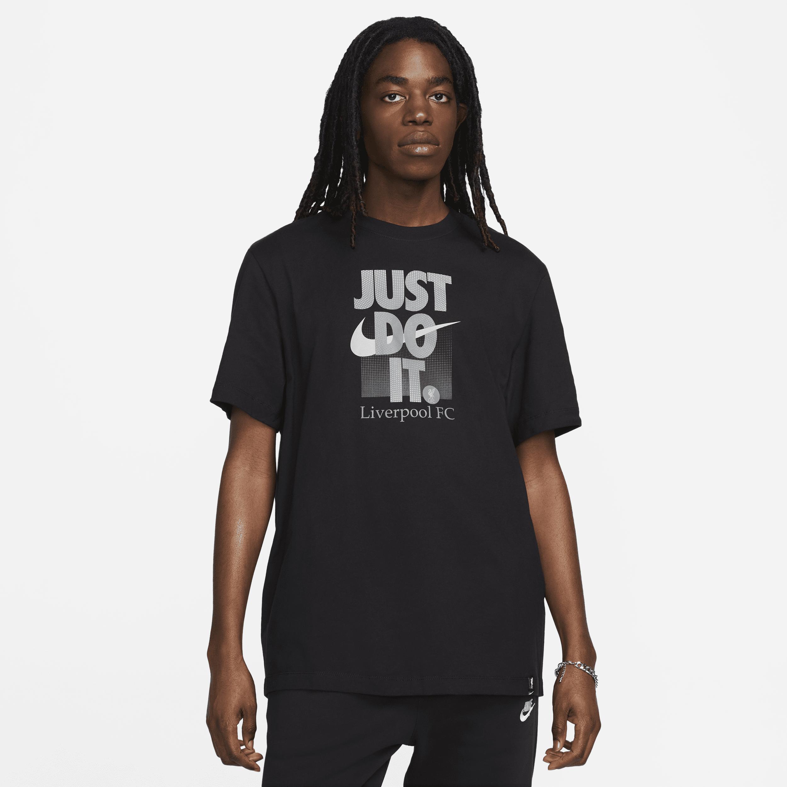 Men's Nike Black Liverpool Just Do It T-Shirt, Size: Small, Lvp Black Product Image
