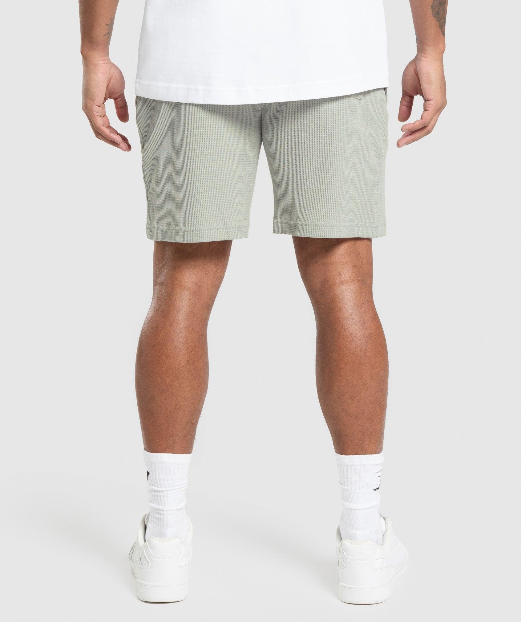 Gymshark Waffle Shorts - Stone Grey Male Product Image