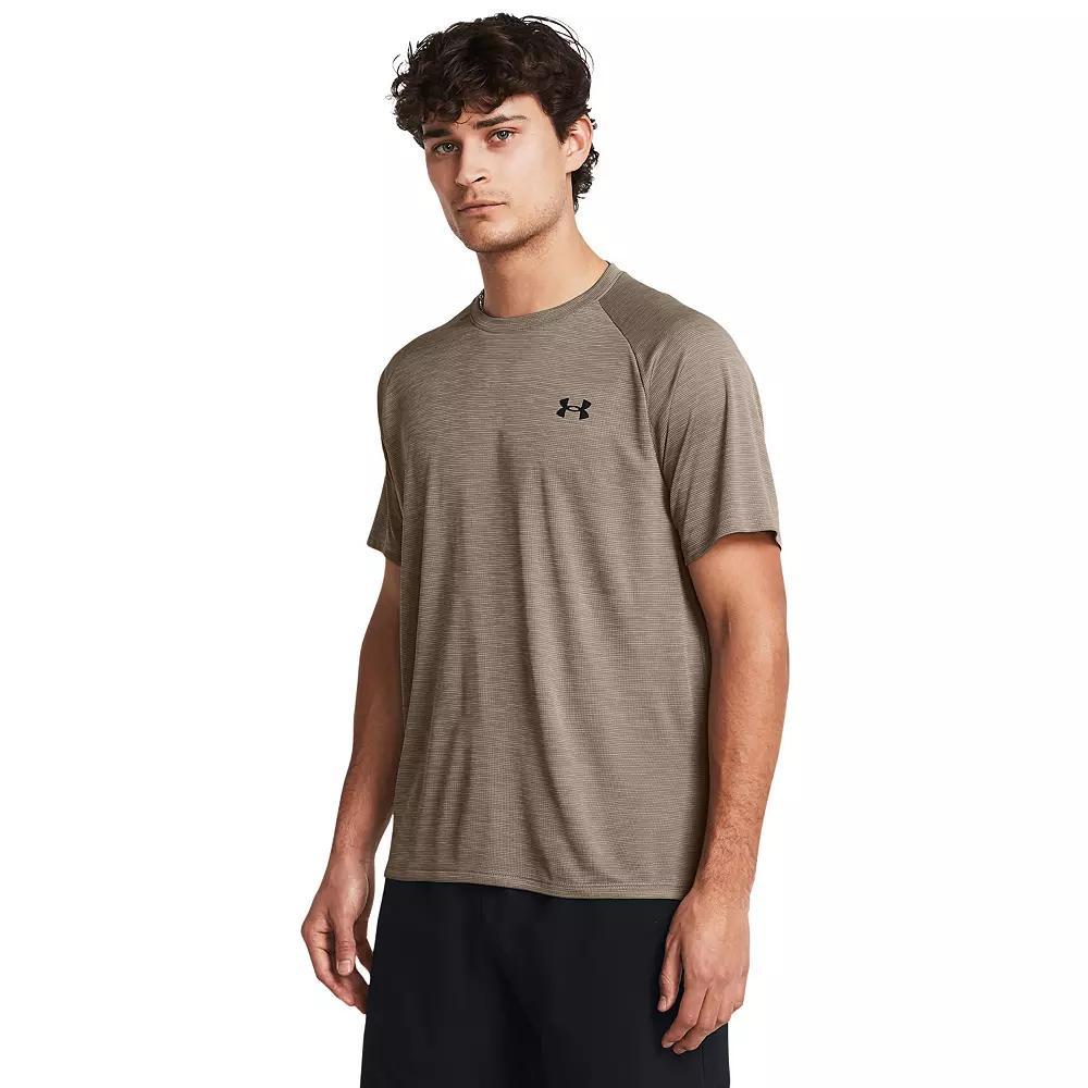 Big & Tall Under Armour Tech™ Textured Short Sleeve Tee, Men's, Size: 3XL Tall, Brown Dusk Product Image