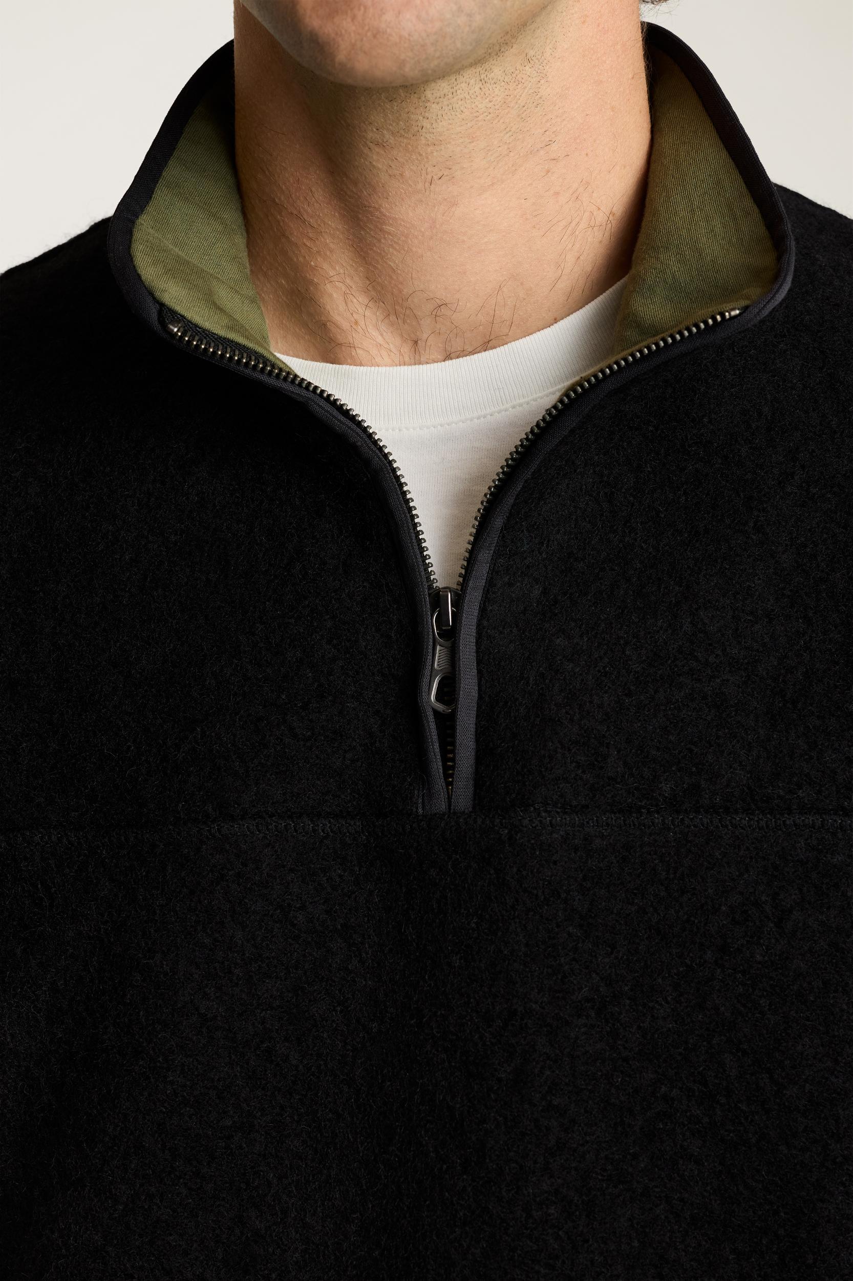 Italian Wool Fleece Half Zip Product Image