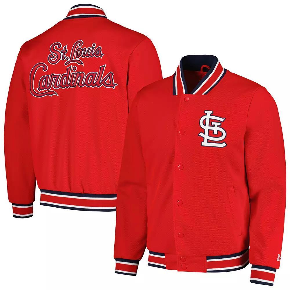 Men's Starter Red St. Louis Cardinals Secret Weapon Full-Snap Jacket, Size: 3XL Product Image