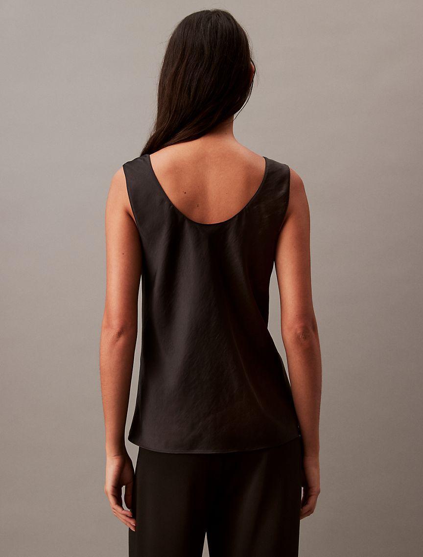 Crushed Satin Tank Top Product Image