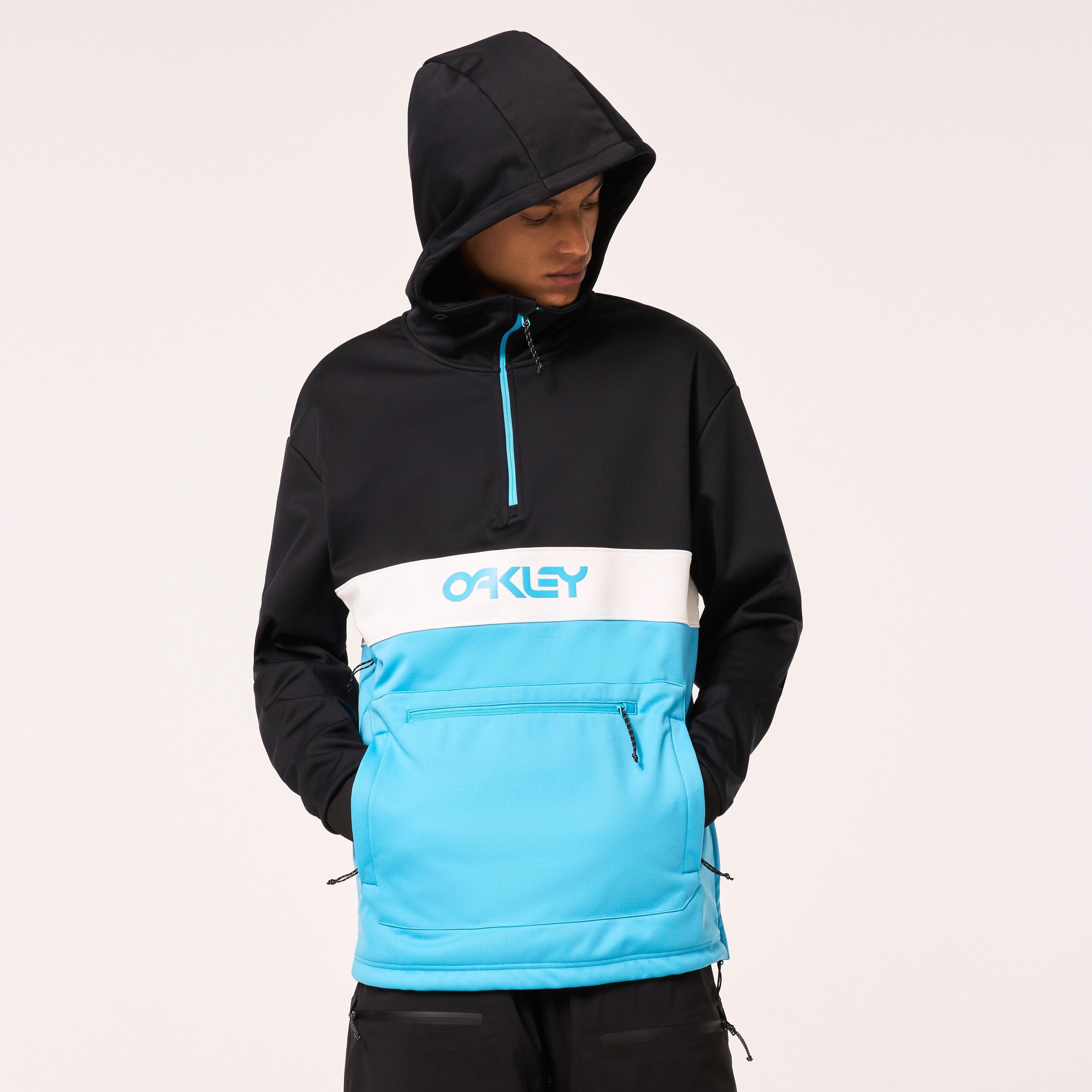 Oakley TNP Nose Grab Softshell Hoodie Bright Blue) Men's Sweatshirt Product Image