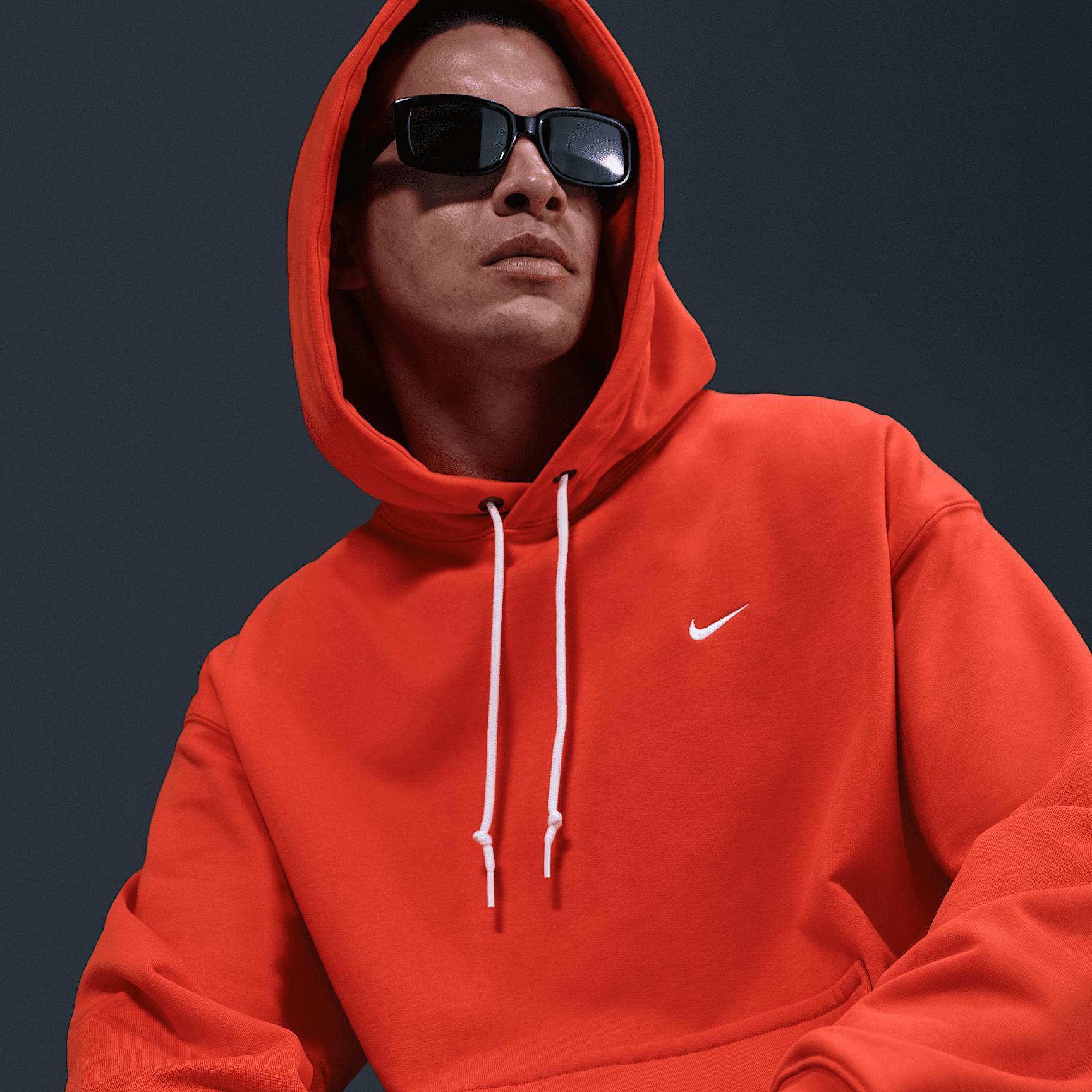 Nike Solo Swoosh Men's French Terry Pullover Hoodie Product Image