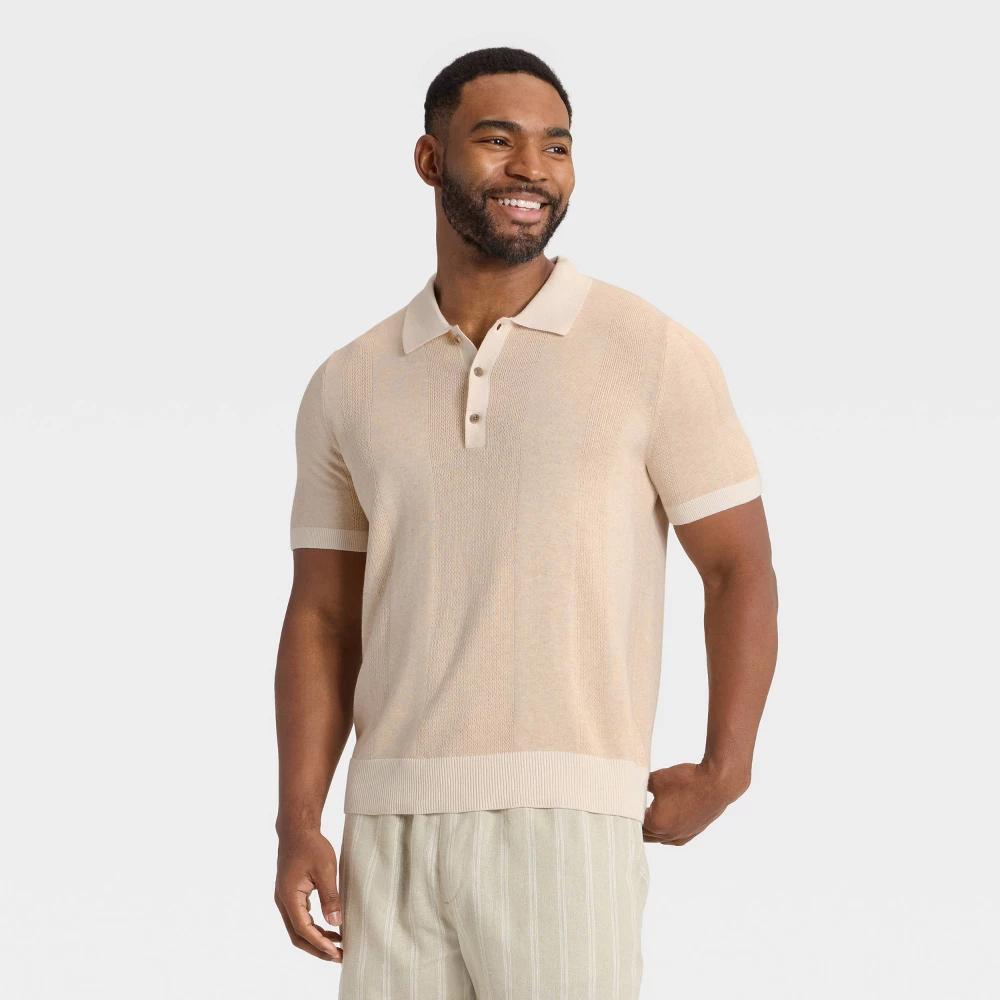 Men's Short Sleeve Polo Sweater - Goodfellow & Co™ Product Image