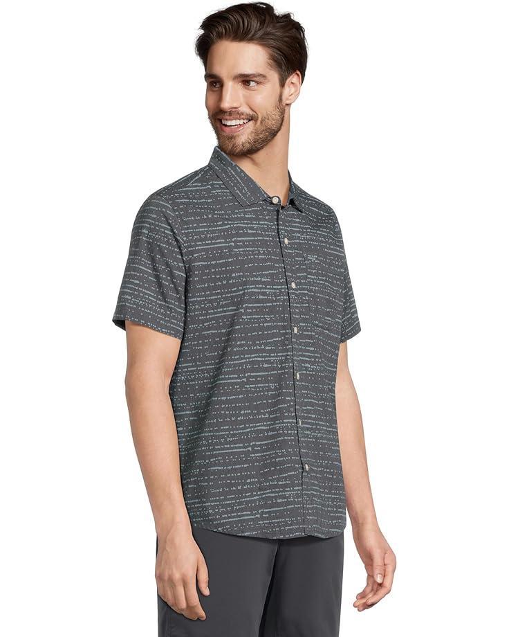 Lakewashed Performance Button Front Shirt Short Sleeve Traditional Fit Print Product Image