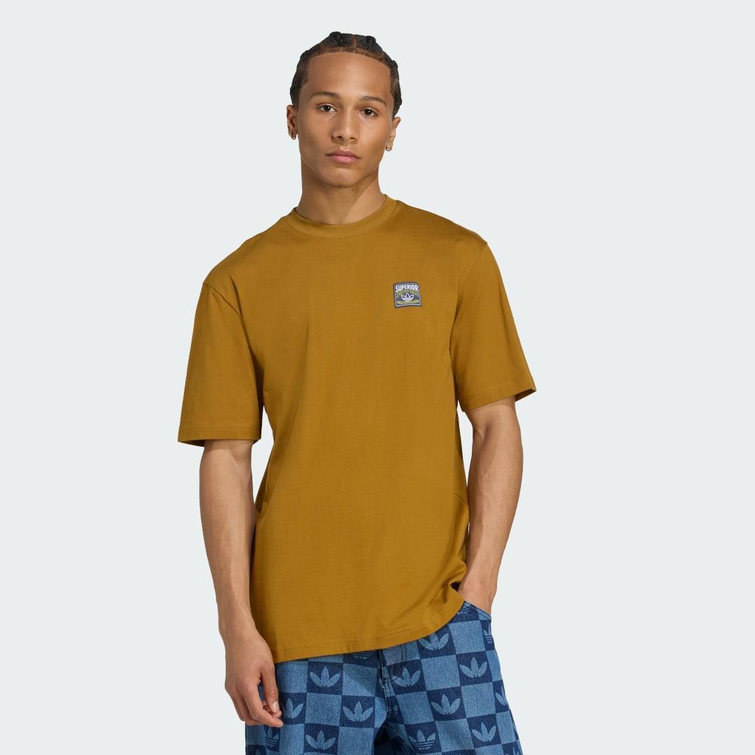 adidas Wabash Loose Tee Bronze Strata XL Mens Product Image