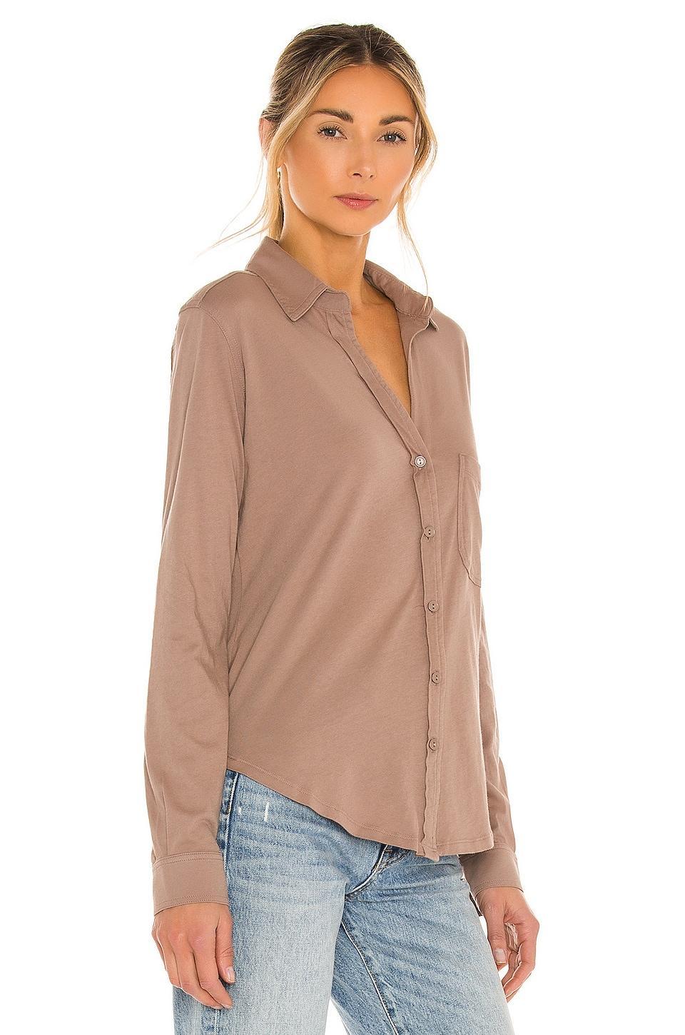 Light Weight Jersey Button Up Bobi Product Image