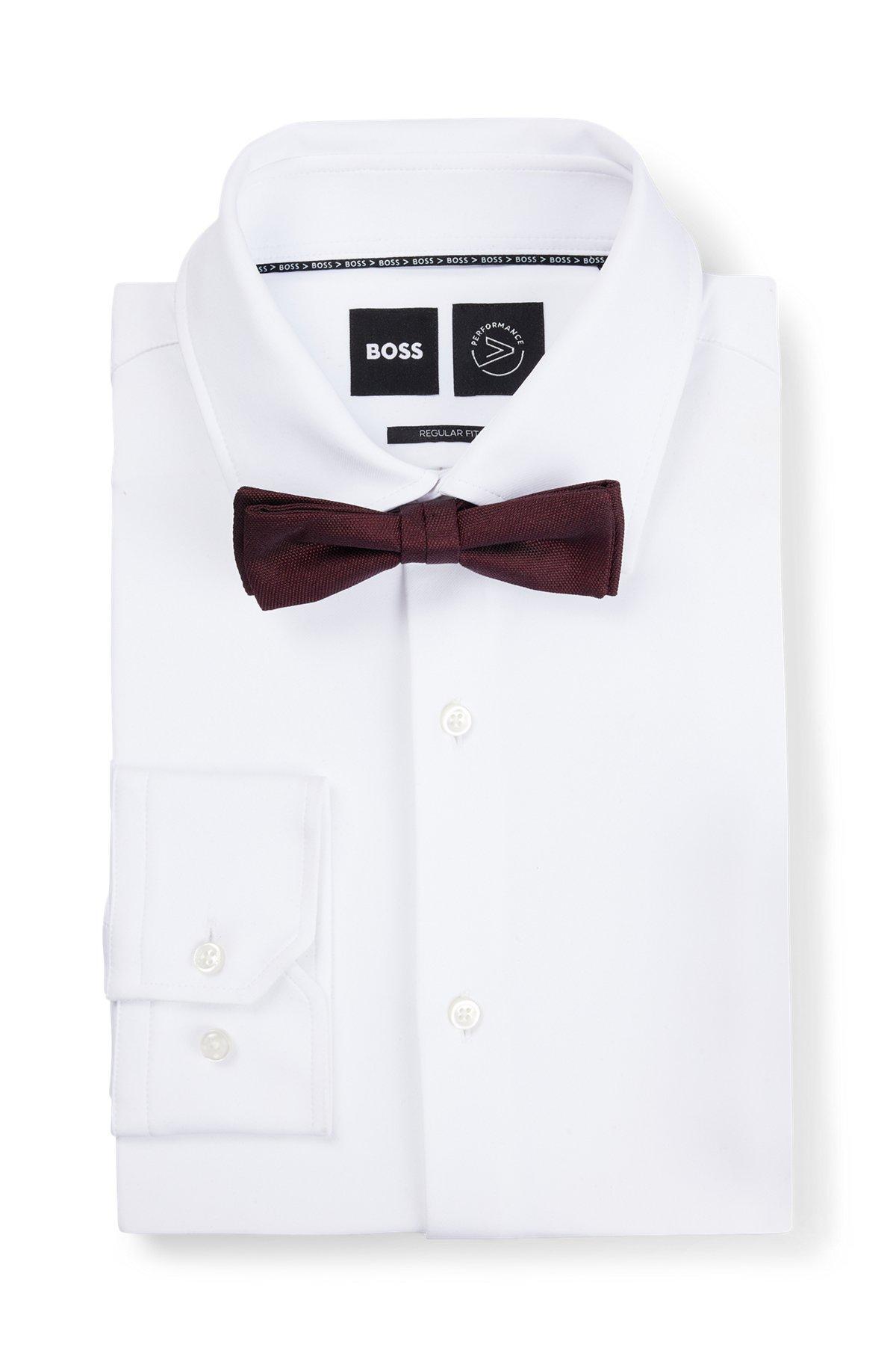 Italian-made bow tie in silk jacquard Product Image