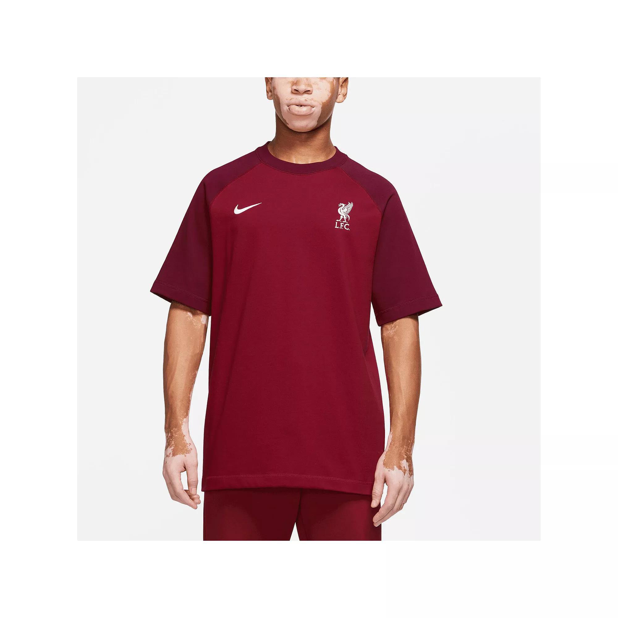 Men's Nike Red Liverpool Travel Raglan T-Shirt, Size: Small, Lvp Red Product Image