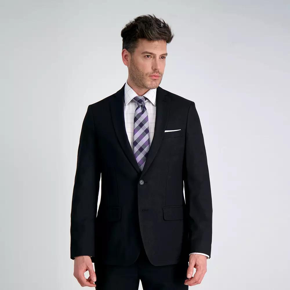 Mens Haggar Smart Wash Repreve Slim-Fit Suit Jacket Black Product Image