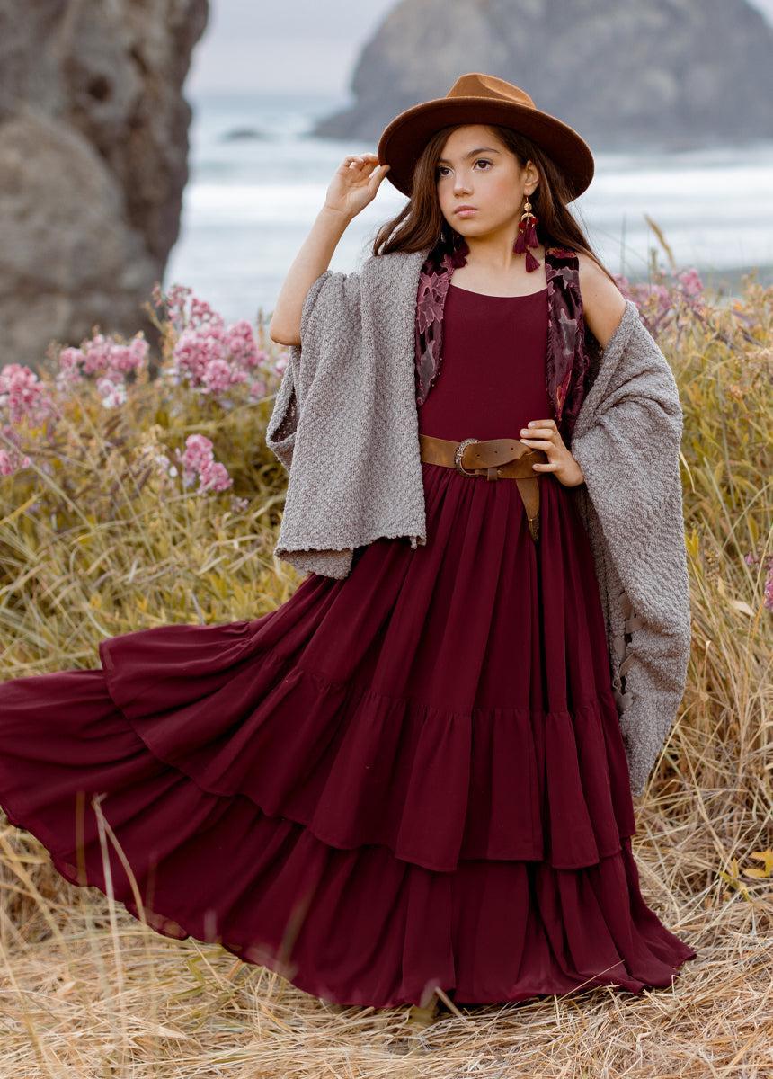 Catrin Dress in Brick Girls Product Image