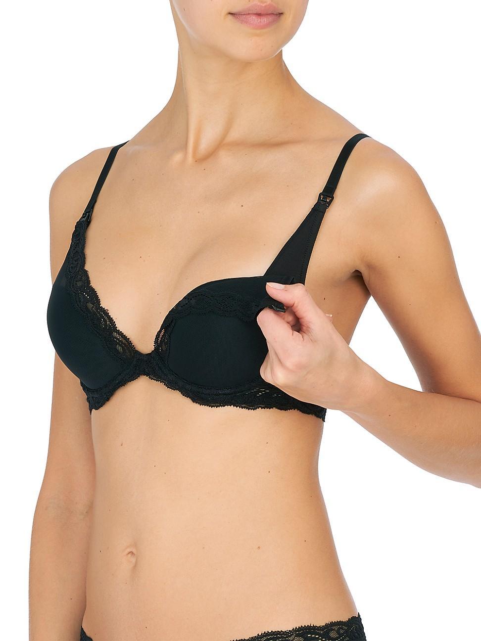 Natori Feathers Plunge Underwire Maternity Nursing Bra Product Image