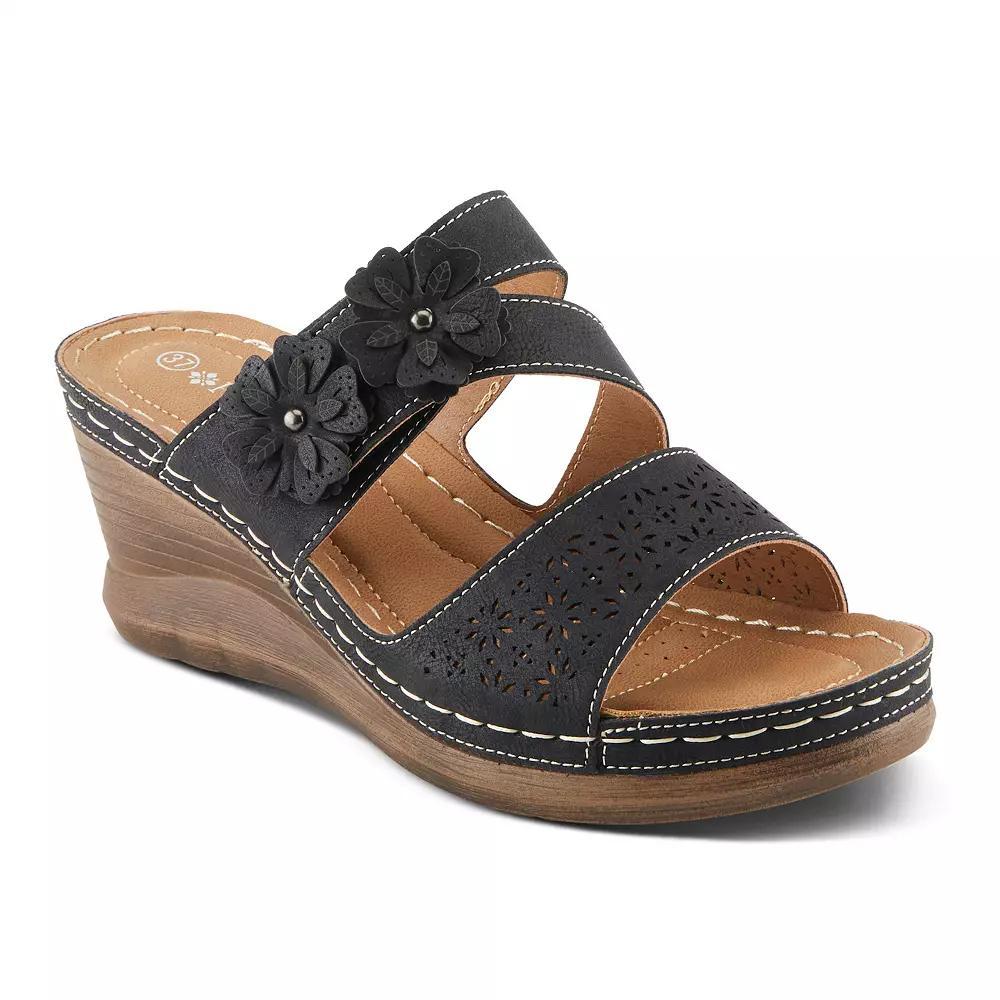 Patrizia Lolly Women's Wedge Slide Sandals, Size: 36, Black Product Image
