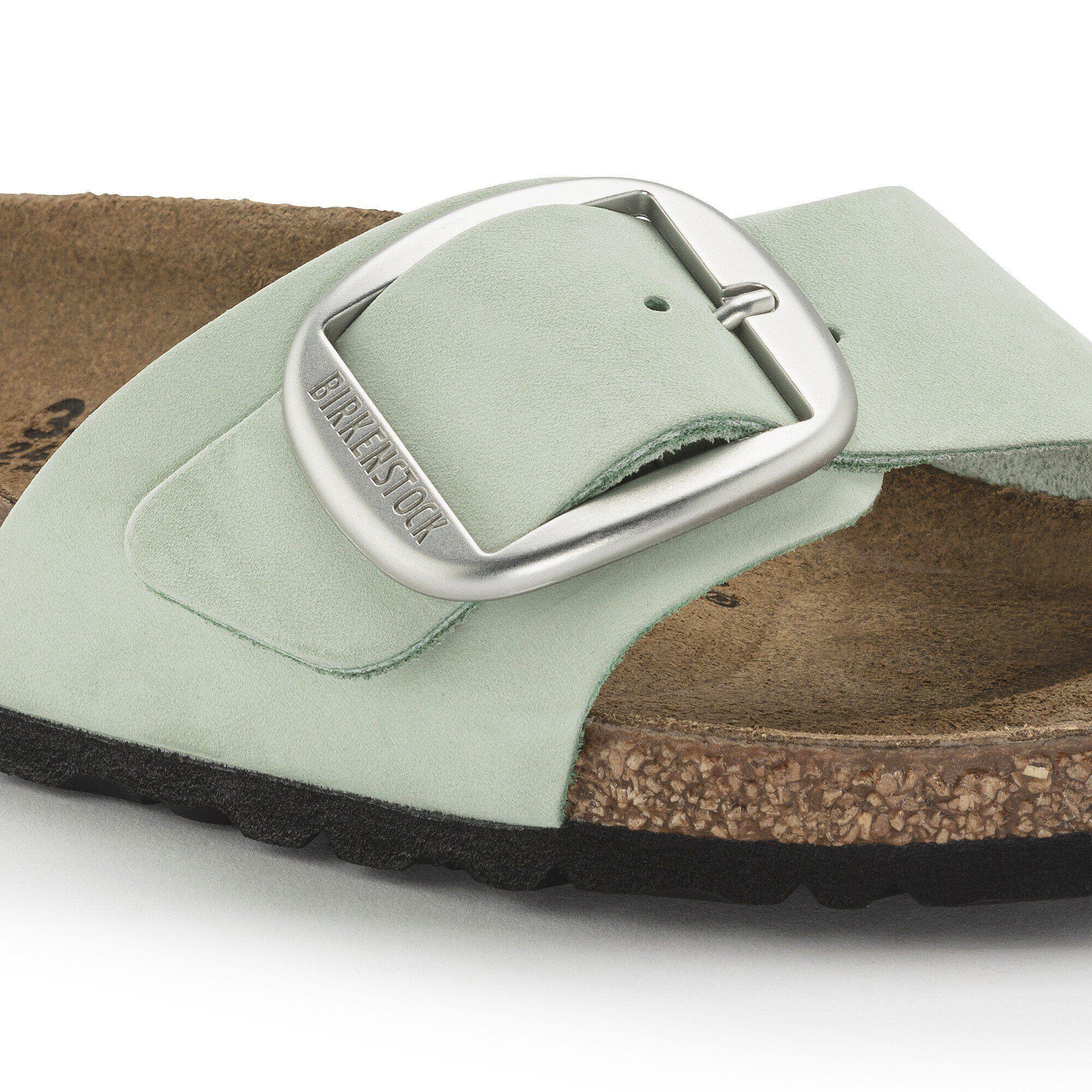 Madrid Big Buckle Nubuck Leather Ecru Product Image