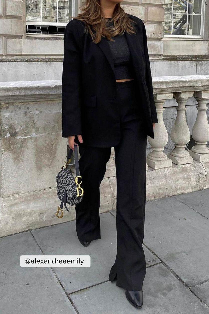 Side Slit Tailored Pants Product Image