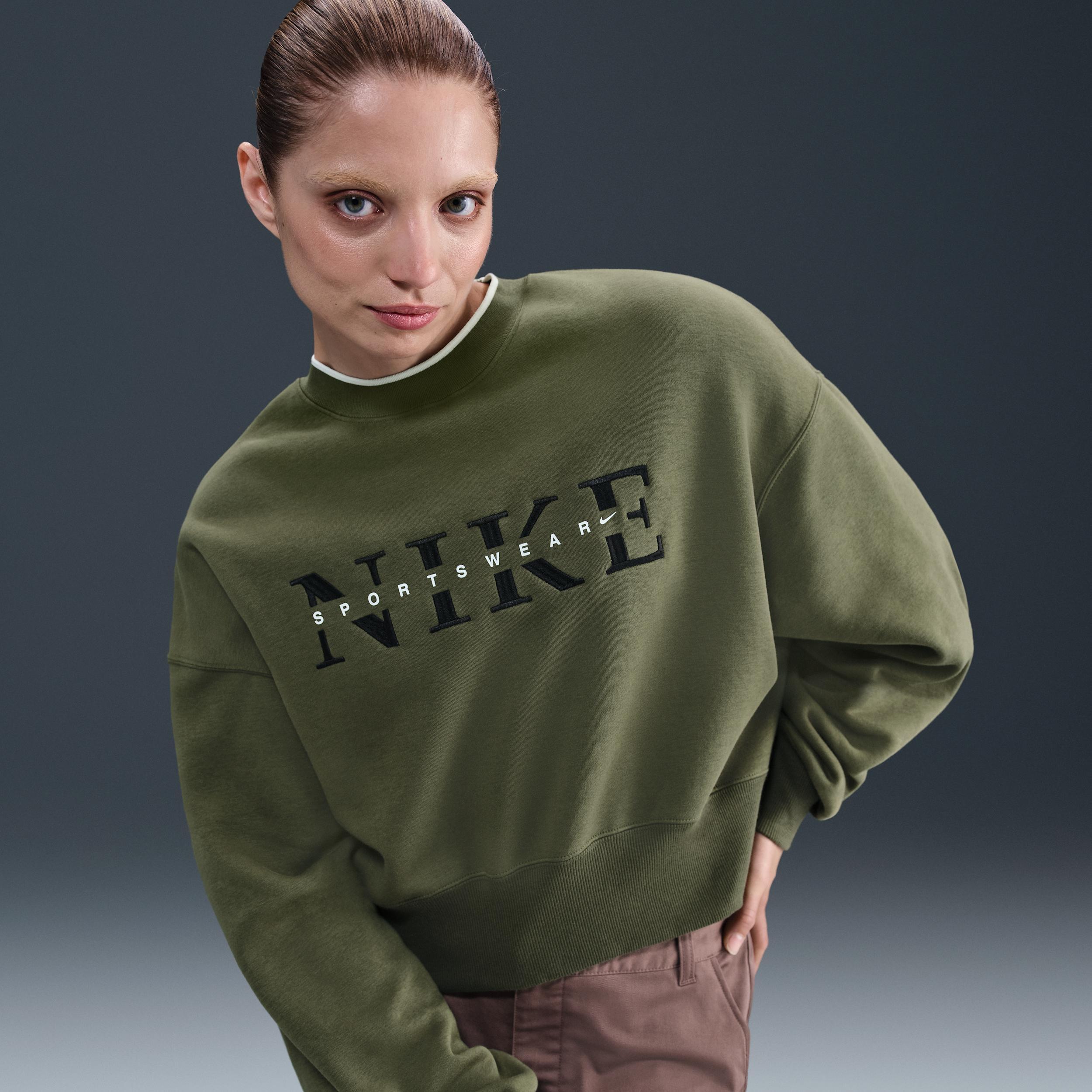 Nike Sportswear Phoenix Fleece Women's Oversized Crew-Neck Sweatshirt Product Image