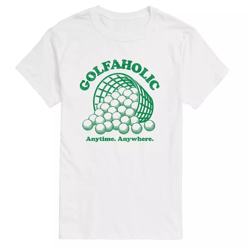 Men's Golfaholic Graphic Tee, Size: XS, Black Product Image