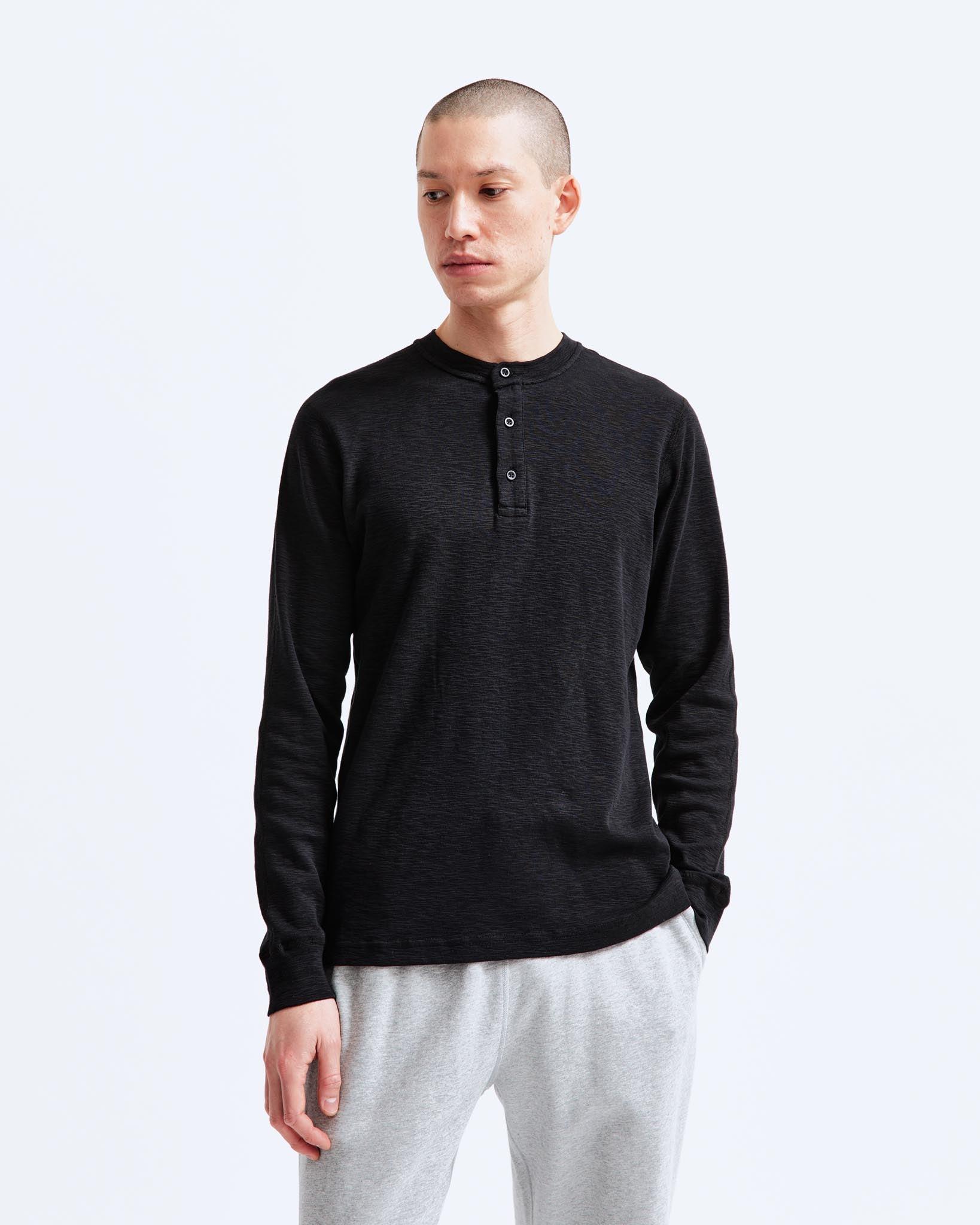 1X1 Slub Slim Henley Male Product Image