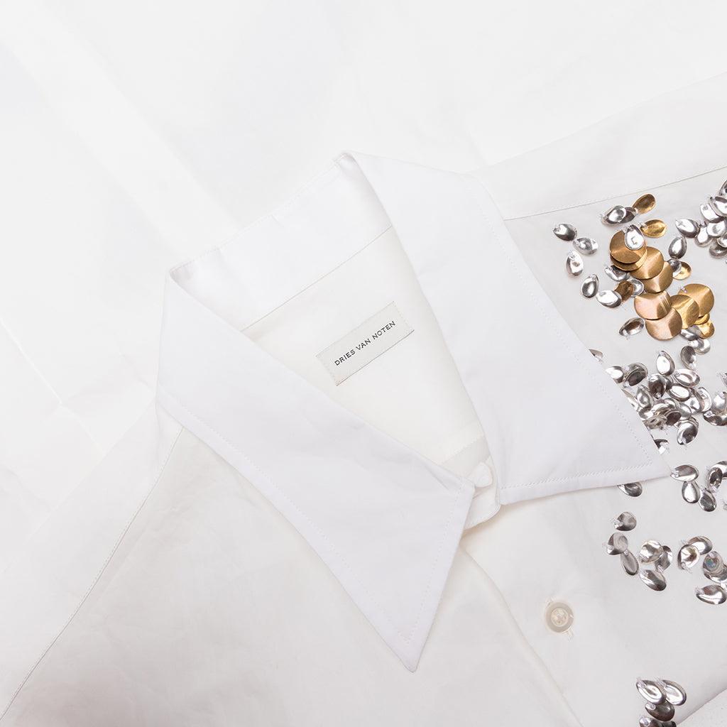 Cassidye Emb 1500 M.W. Shirt - White Male Product Image