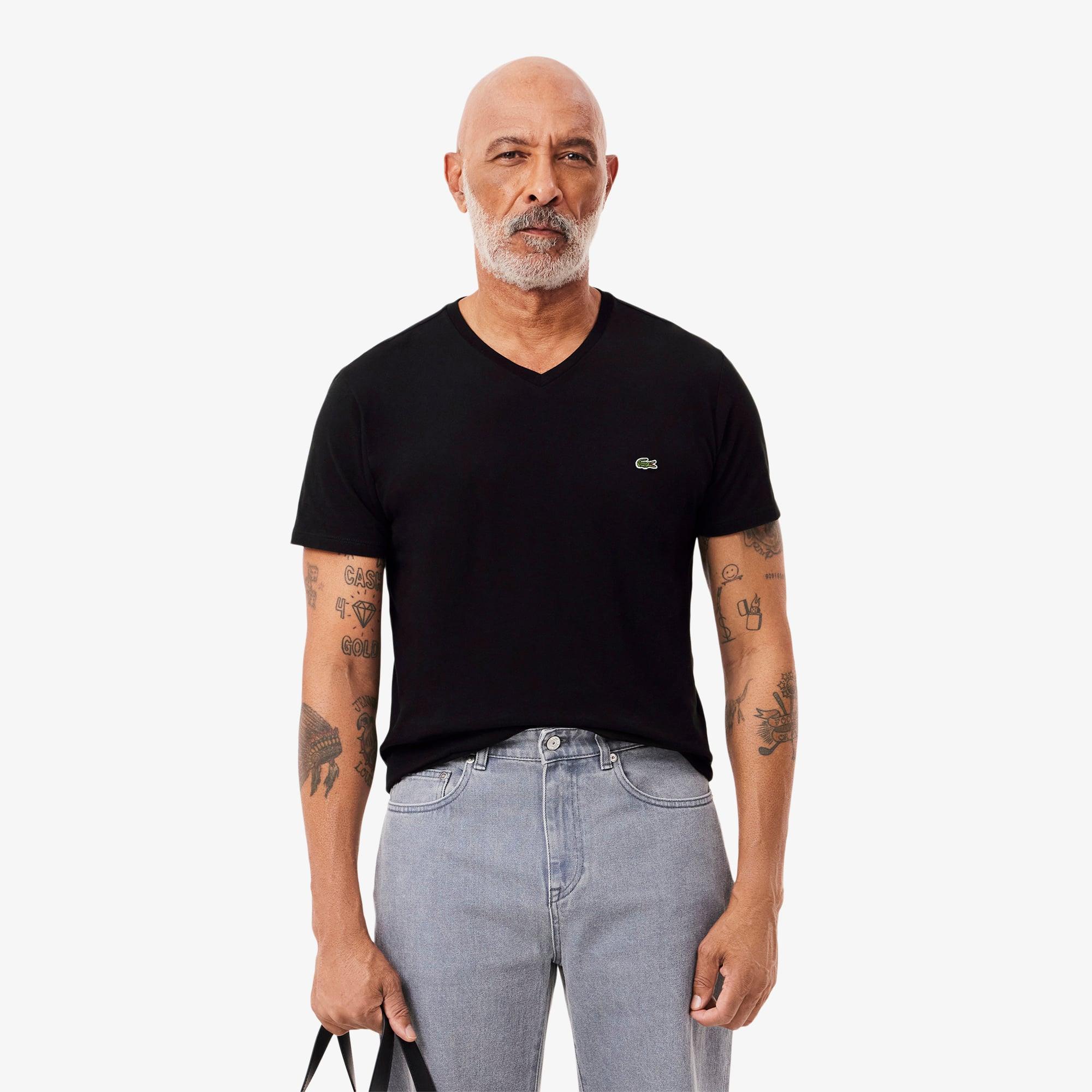 Men's Lightweight Pima Cotton V-Neck T-Shirt Product Image