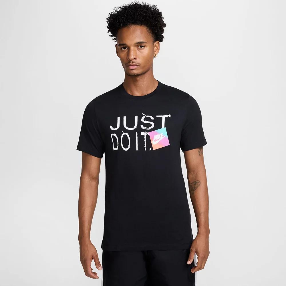Men's Nike Sportswear Just Do It Tee, Size: Medium, Black Product Image
