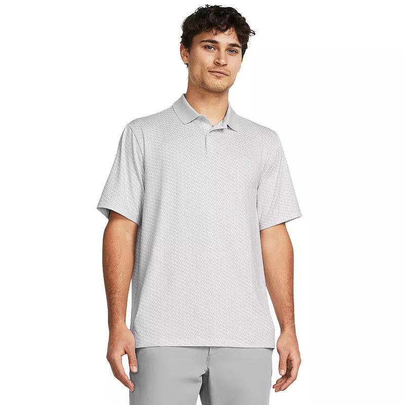 Men's Under Armour Matchplay Printed Polo, Size: Medium, Blue Down Pour Product Image