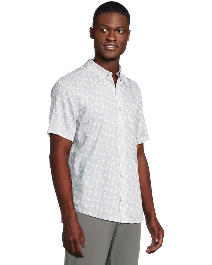 Short Sleeve Diamond Print Shirt Product Image